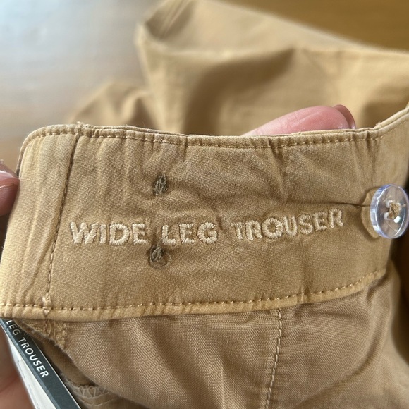 NWT AE Tan Wide-Leg Trousers - Picture 13 of 15